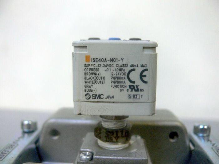 Used SMC Pressure Filter System VHS50-N10, AW60-N10-Z, & ISE40A-N01-Y Switch