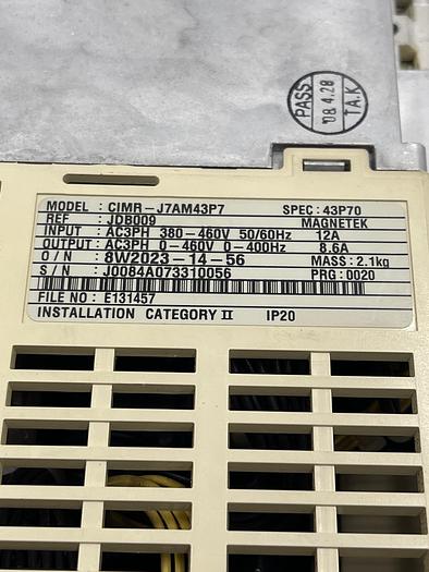 Used Yaskawa CIMR-J7AM43P7