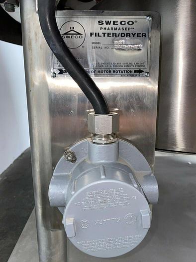 Used Sweco  PharmASep Aseptic Separator Model PH46Y Filter & Dryer