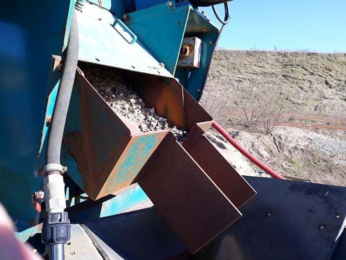 Gebraucht 2014 Terex Kieswaschanlage mit Powercrub 120 Schwertwäsche und Förderbändern