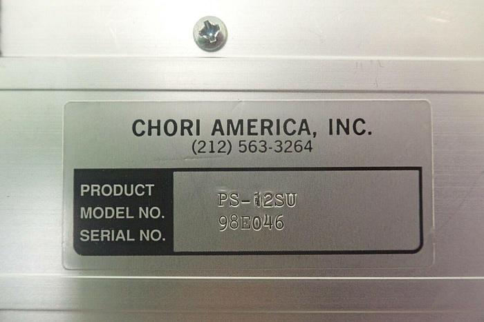 Used Chori America Model PS-12SU Camera Power Supply Adapter with Cable
