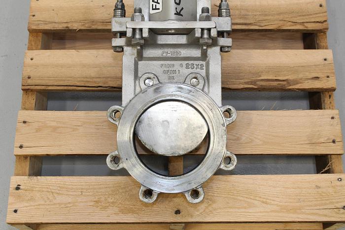 Used Fabri-Valve 6" Hand Operated Knife Gate Valve #43987