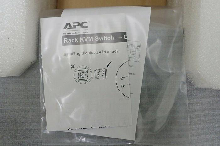 Used APC KVM0216A Rack KVM Switch, KVM 2G, Enterprise Analog, 2 Local Users, 16 Ports