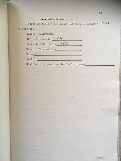 Usato TMP VORONEZ 1000 ton