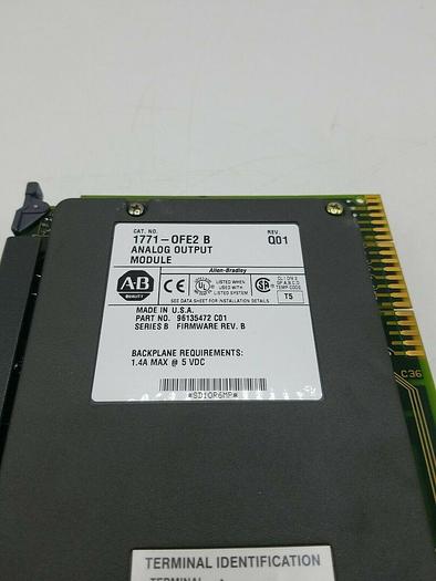 Used USED Allen Bradley 1771-OFE2/B PLC-5 Analog Output Module Rev. Q01