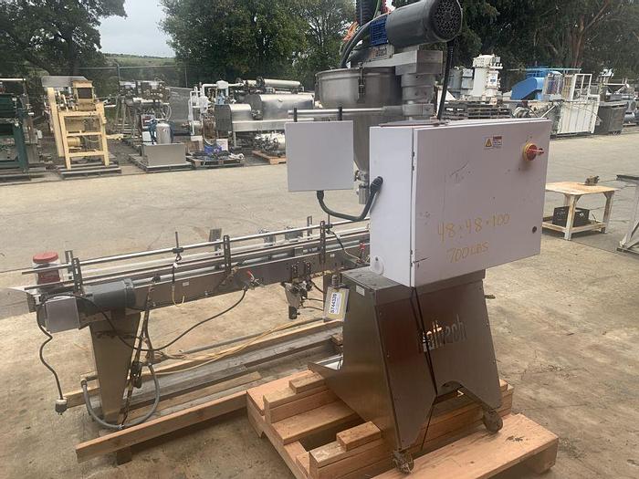 Used Filler, Auger, Nalbach, Mdl NAF-1000, S/st, 1-Head, Conveyor #S744326