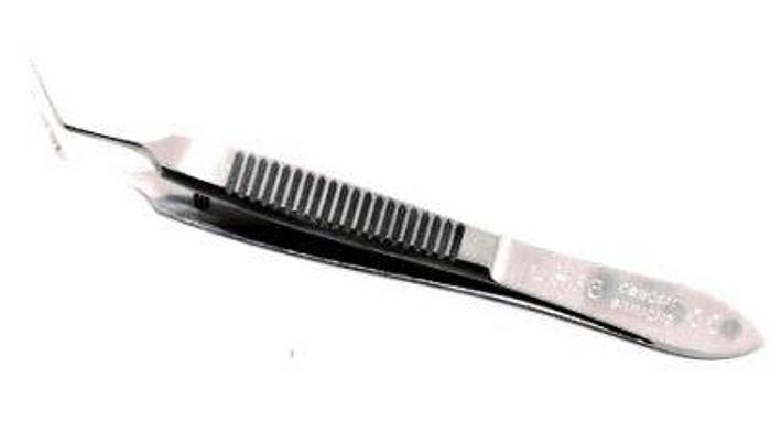 Used Ophthalmic Forceps Suture Tying Kelman McPherson Angled OSBORN & SIMMONS OS-36A