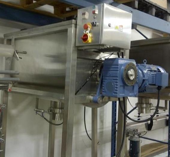 10 Cubic Foot Stainless Steel Double Ribbon Blender