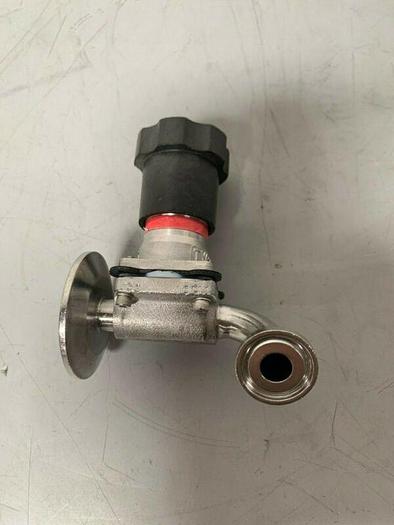 Used ITT Pure Flow Diaphragm Valve .5-316L-RA20MAX-CWP150 w/ 1/2" Sanitary & 2" OD