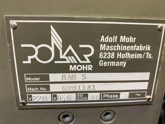 Used 1998 Polar 137 ED Cutting Line