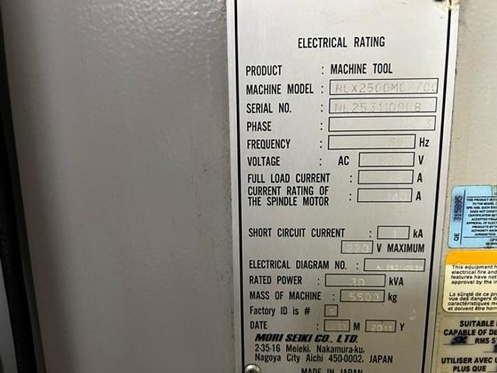 Used 2011 Mori Seiki NLX-2500MC/700