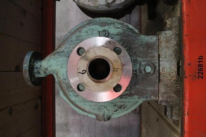 Used Goulds 3196 Pump, 1X2X8, Stainless Steel Casing, 5-Vane Impeller #22681