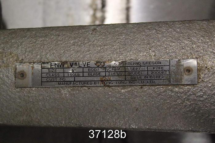 Used FNW 8" Air Operated Knife Gate Valve, 2000BT #37128