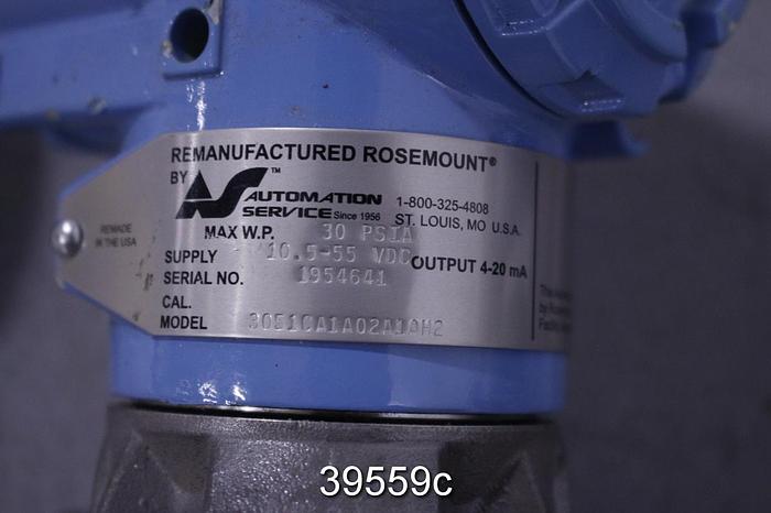Refurbished Rosemount 3051CA1A02A1AH2 Pressure Transmitter #39559