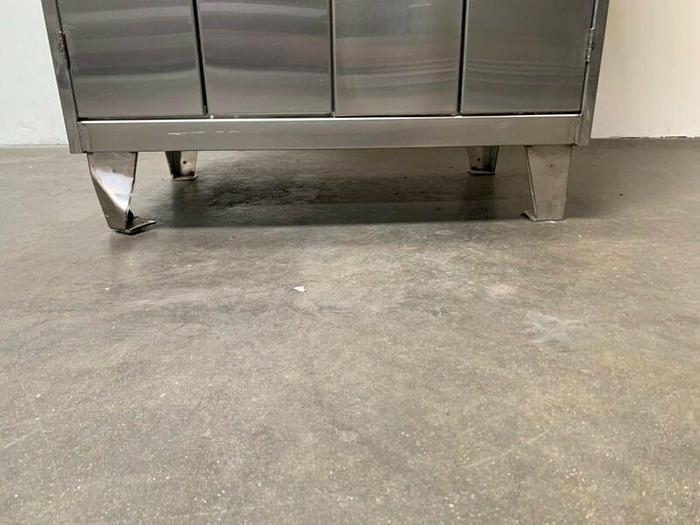Used Stainless Steel Lab Storage Cabinet  24" x 36" x 84"