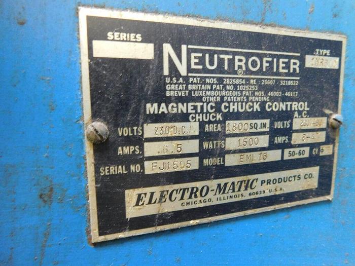 Used Mattison 2472 Surface Grinder