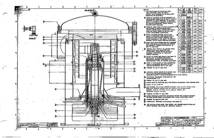 Used Voith 200VS Vertical Screen, 137 Tpd, 2284 Gpm, .010" Slots, Job No.: 5906837 #17602