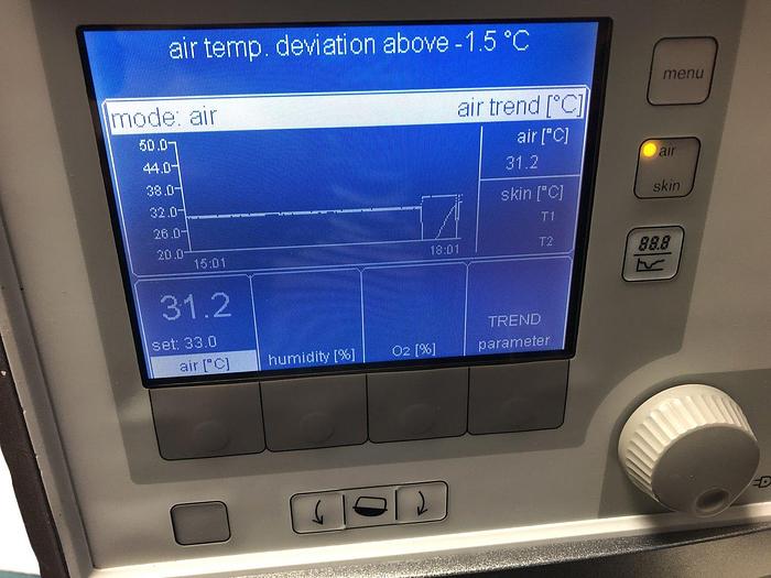 Used Dräger Caleo Babyinkubator, Software Version 2.11