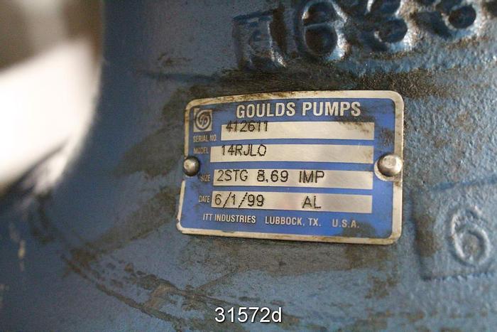 Unused Goulds 14RJLO 2-Stage Vertical Turbine Pump, 8x14 #31572