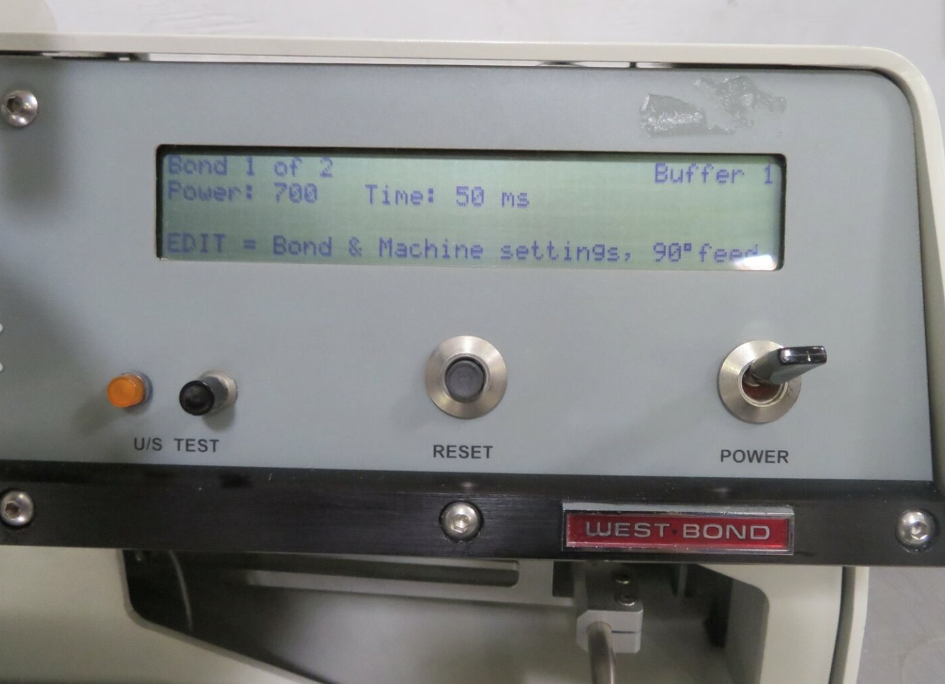 Used West-Bond 7600C Deep Access 90° Feed Wedge Wire Bonder (refurbished)