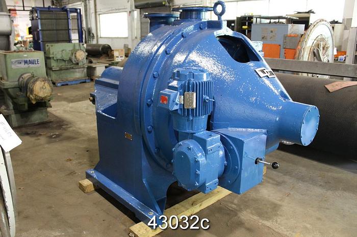 Refurbished Beloit DD4600 Disc Refiner, 42/46", With Splined Rotor #43032