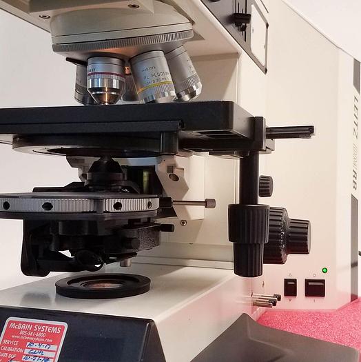 Used Leica Leitz DMRB Fluorescence Trinocular Microscope with Two Spot Cameras (4763) for Sale in...