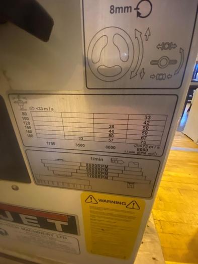 Used 2005 Jet JWS 34 Spindle Moulder with JPF-2 Feeder