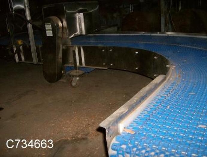 Used Conveyor, Belt, 36" x 20', Plastic, S Turn #C734663