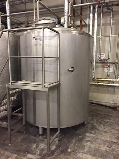 Used 4000 liter stainless process tanks