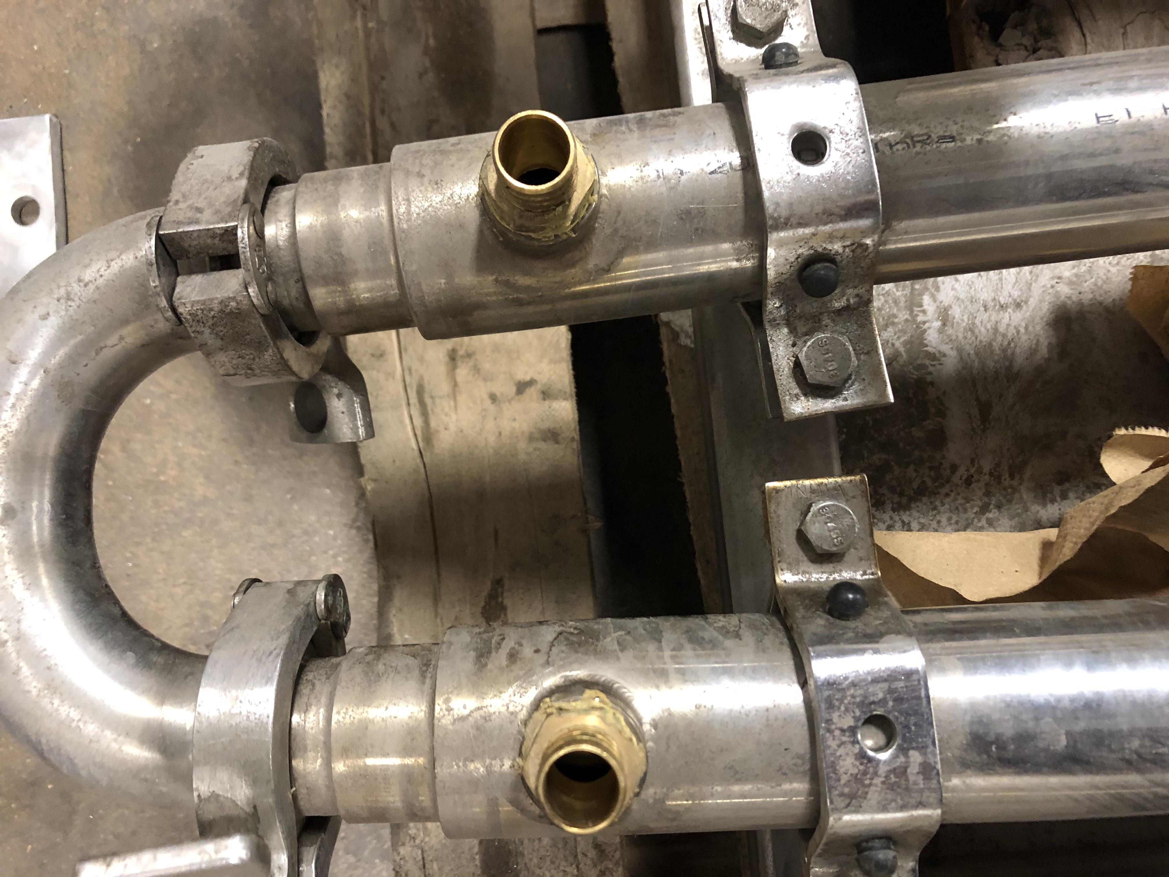 Refurbished 2 SQ FT DOUBLE TUBE HEAT EXCHANGER