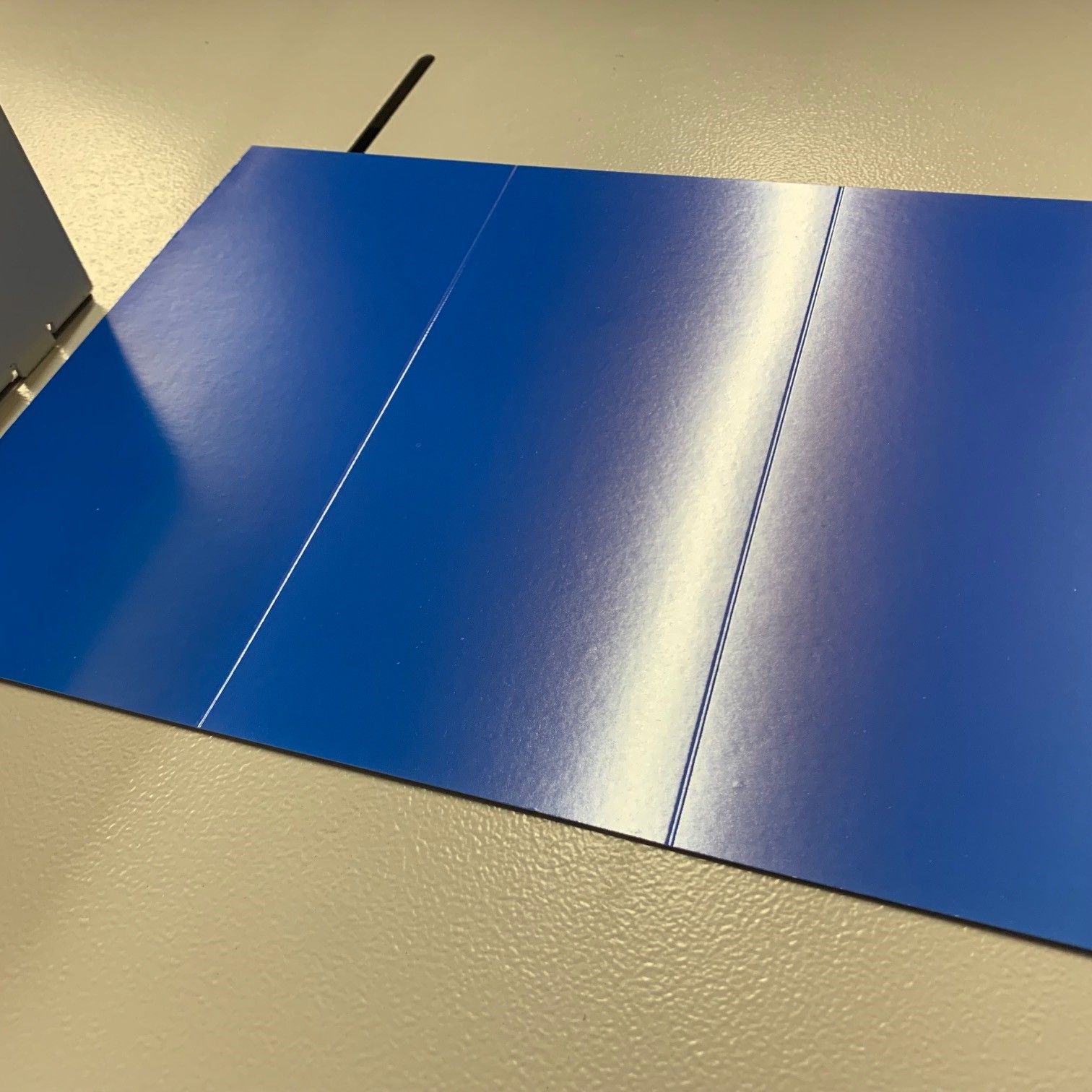 Used Creasestream Junior Electric Creaser Including Mobile Cabinet