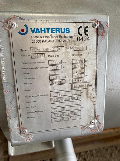 Used 2017 Sabroe OHU 10737 Rotary Screw Compressor