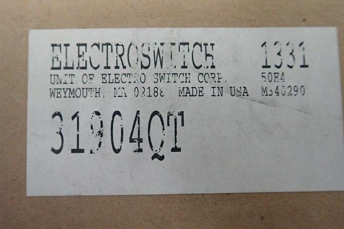 Used Electroswitch 31904QT P/N 88-22828 Cage 30554 Rotary Switch