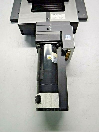 Used Newport MTM100CC1 MTM linear stage, 100 mm travel, 0.1 µm resolution, DC drive