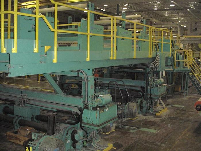 Used 98" (2.48M) JAGENBERG FE SHAFTLESS UNWIND STAND 60" OD-2 POSITION (2001)