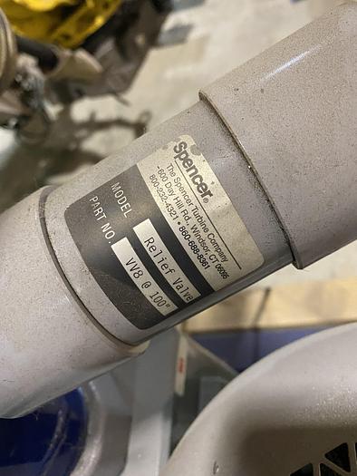 Used SPENCER FAST VAC SYS90134B 370CFM WITH 7.5HP PUMP