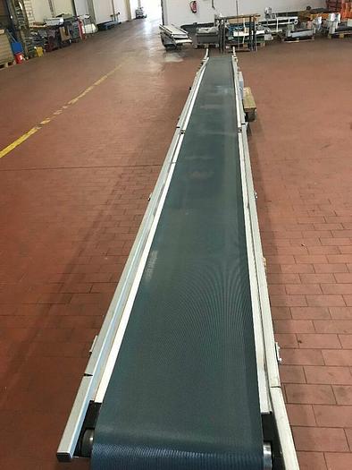 Gebraucht TRANSNORM Gurtförderer, Steigförderer, Förderband 7,1 Meter 1100