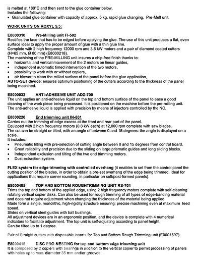 Used 2012 Biesse Roxyl 5.5 Edgebander