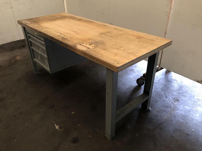 Gebruikt Lista 4x Werkbank met laden 200 x 80 x 88 cm