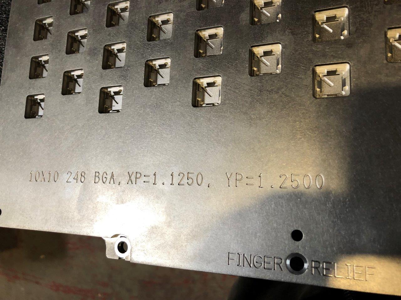 Used Delta Edge DE8000 Q-FPH - 248 CTBGA - 10x10x1.10 Test Handler Change Kit