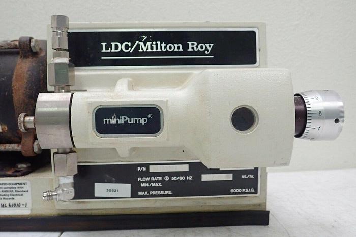 Used General Electric GE 5KH25MG102BX 1/20 HP Motor with LDC Milton Roy Mini Pump