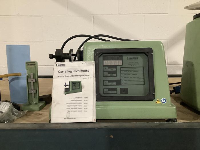 Used SIMPSON  42104-DY UNIVERSAL SAND STRENGTH MACHINE