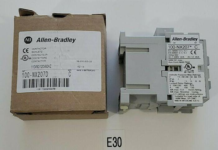 *NEW IN BOX* ALLEN-BRADLEY 100-NX207 Ser C 110-120VAC CONTACTOR + WARRANTY!