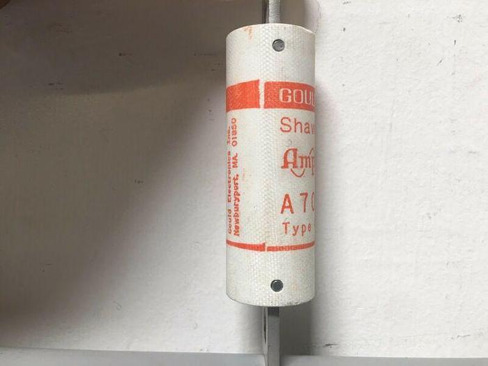 Used Lot of 3 - Gould Shawmut A70P60 Amp-Trap Fuse 60A 700V Type 4