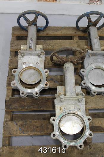 Used Dezurik 6" Hand Operated Knife Gate Valve #43161