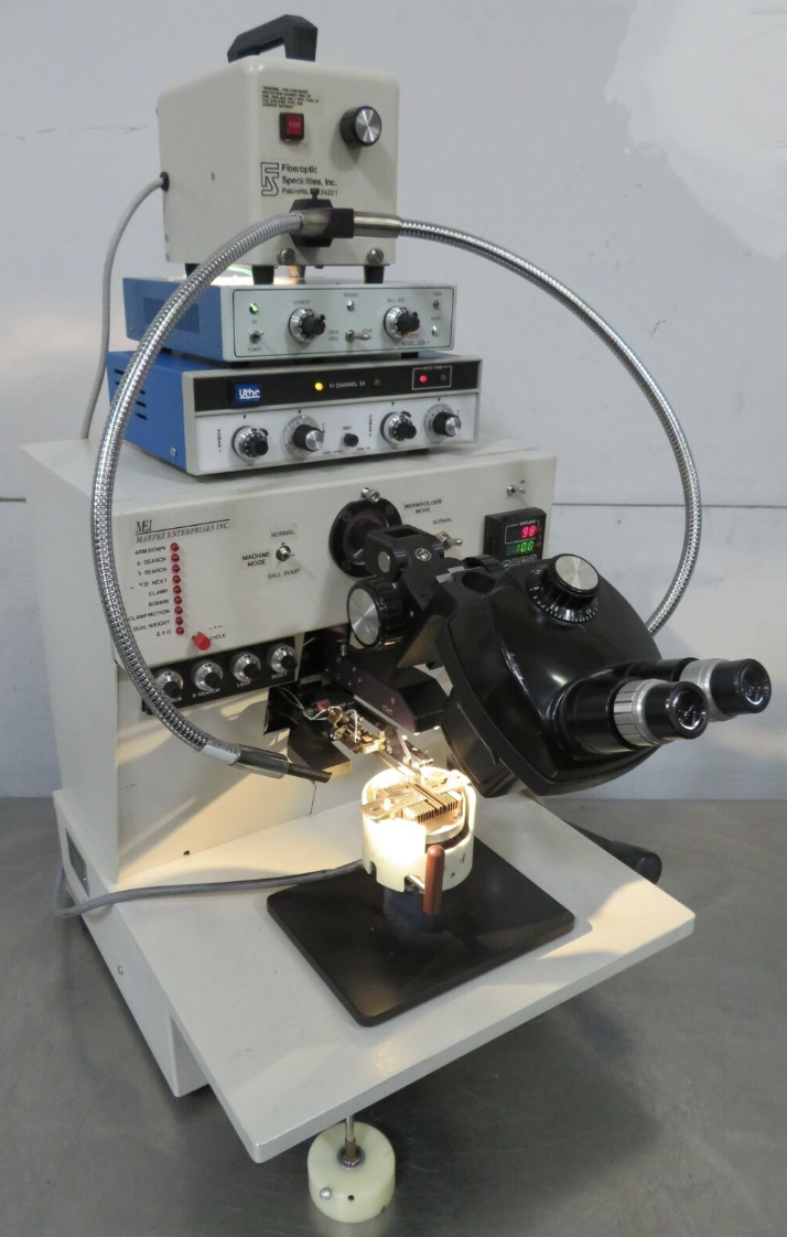 Used Mech-El MEI Marpet 1204B Manual Gold Ball Bond Wire Bonder w/ Ball Bump