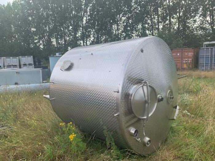 Brugt 5 m3 rustfri tank med varmekappe