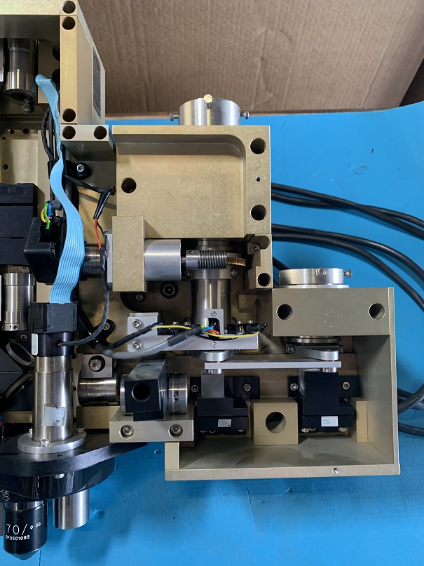 Used Biorad Microscope Objective Assembly with Two Cameras Quaester Q7