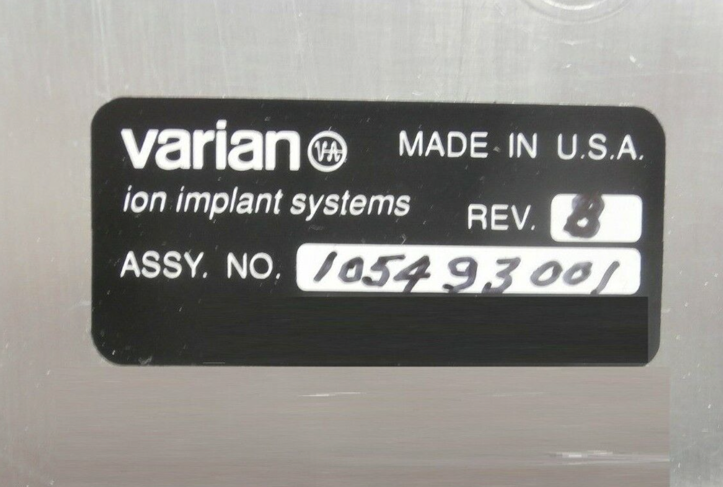Used VARIAN 105493001 350DE Endstation Inline Faraday Module 105489001 Refurbished