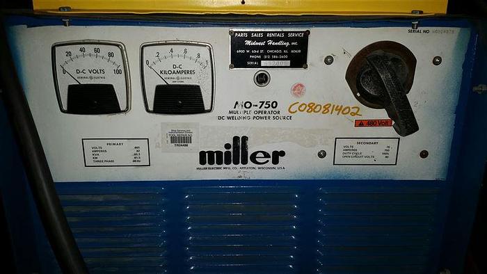 Used 0 Miller MO-750 Electric Welder